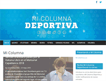Tablet Screenshot of columnadeportiva.com